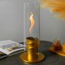 Настольный биокамин Свеча, золотой фото 2