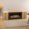 Тумба под ТВ с биокамином SteelHeat LIVORNO IMPULSE 140 см (корпус дуб Вотан / фасады дуб Вотан) фото 2