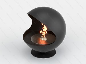 Вращающийся настольный биокамин Lux Fire Джоник